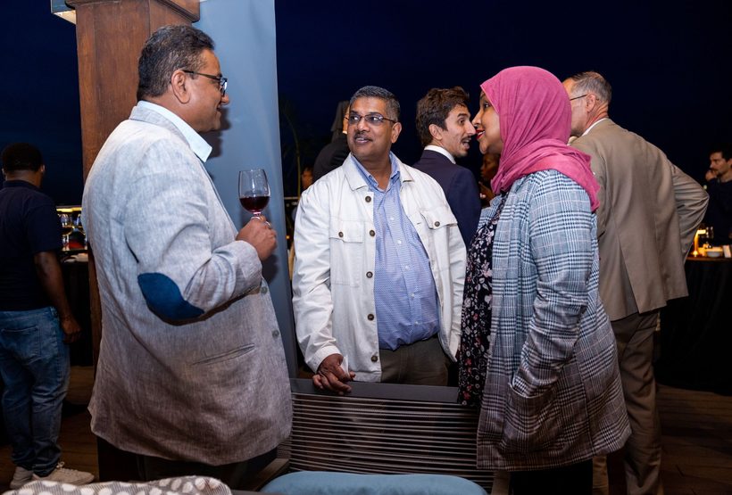 Guests at the chamber's inauguration evening